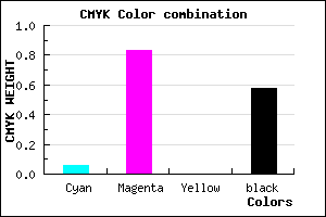 #65126C color CMYK mixer