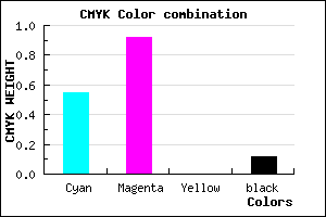 #6512E0 color CMYK mixer
