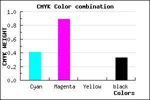 #6513AB color CMYK mixer