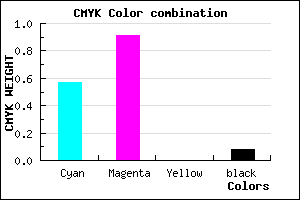 #6516EA color CMYK mixer