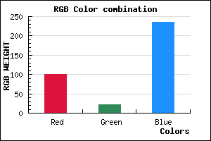 rgb background color #6516EC mixer