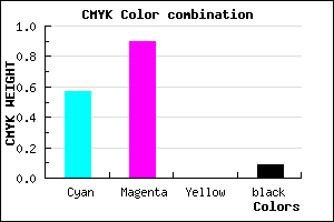 #6517E9 color CMYK mixer