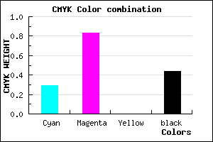 #65198F color CMYK mixer