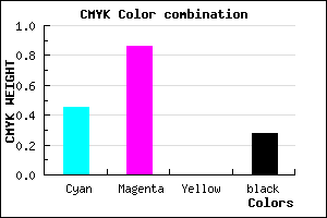 #6519B7 color CMYK mixer