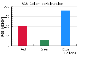 rgb background color #651DB3 mixer