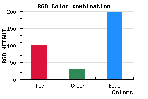 rgb background color #651EC6 mixer