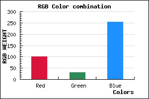 rgb background color #651FFD mixer