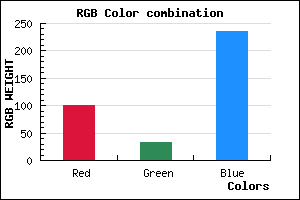 rgb background color #6520EC mixer