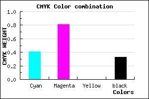 #6521AB color CMYK mixer