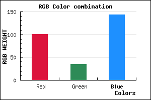 rgb background color #65238F mixer