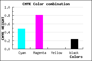 #6526C4 color CMYK mixer