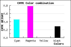 #6528B8 color CMYK mixer