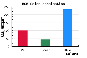 rgb background color #652BE9 mixer