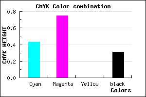 #652DB1 color CMYK mixer
