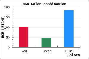 rgb background color #652DB7 mixer