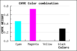 #6531B7 color CMYK mixer