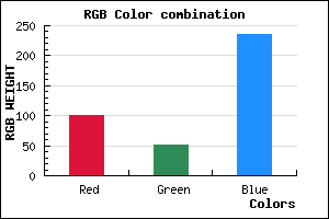 rgb background color #6533EC mixer