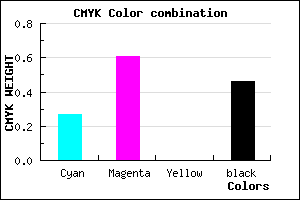 #65368A color CMYK mixer