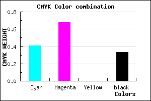 #6536AA color CMYK mixer