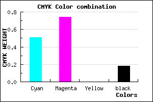 #6536D0 color CMYK mixer