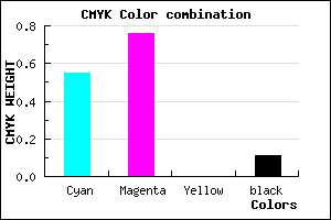 #6536E2 color CMYK mixer