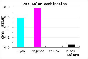 #6537F3 color CMYK mixer
