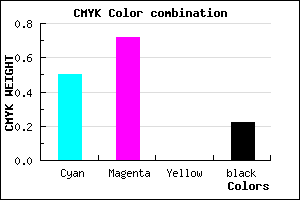 #6538C8 color CMYK mixer