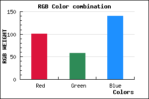 rgb background color #653A8C mixer