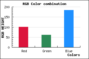 rgb background color #653EB8 mixer