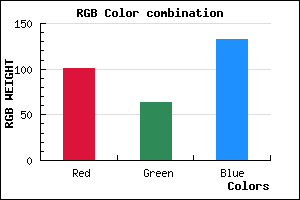 rgb background color #653F85 mixer