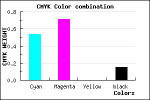 #6540DA color CMYK mixer