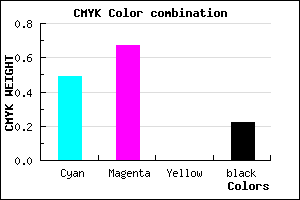 #6541C7 color CMYK mixer