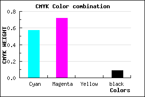 #6541E9 color CMYK mixer
