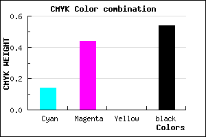 #654276 color CMYK mixer