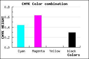 #6542B4 color CMYK mixer