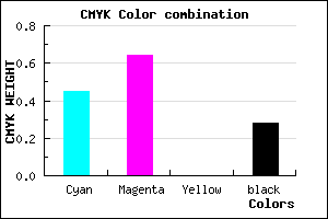 #6542B8 color CMYK mixer