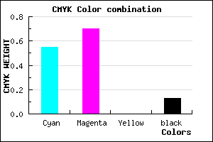 #6542DE color CMYK mixer