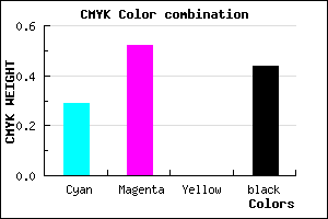 #65448E color CMYK mixer