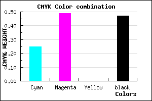 #654587 color CMYK mixer