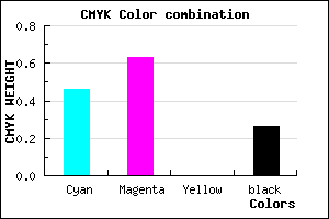 #6545BC color CMYK mixer