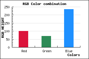 rgb background color #6545EC mixer