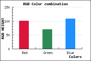 rgb background color #65466C mixer