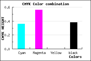 #65469E color CMYK mixer