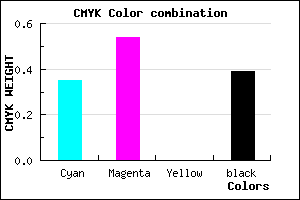 #65489C color CMYK mixer