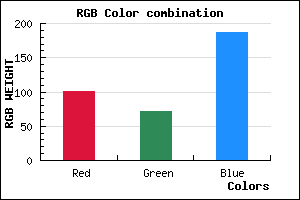 rgb background color #6548BB mixer