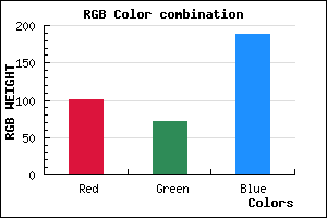 rgb background color #6548BC mixer