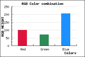 rgb background color #6548CF mixer