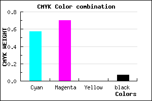 #6548ED color CMYK mixer