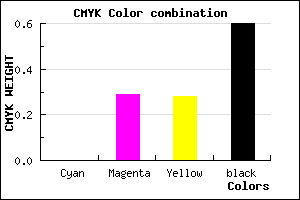 #654849 color CMYK mixer