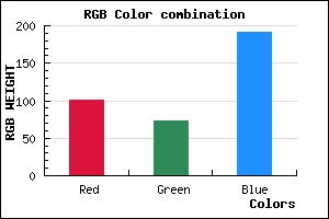 rgb background color #6549BF mixer